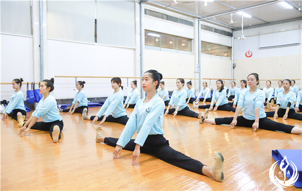 舞蹈中的基本功是训练孩子们腰、腿的软开度